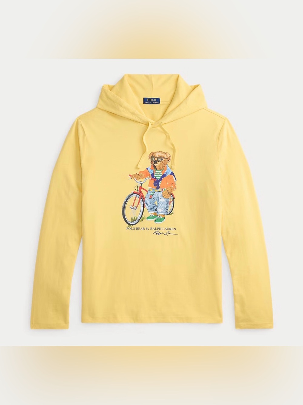 NWT• Polo Ralph Lauren Polo Bear Hooded T-Shirt. “Corn Yellow Summer Bear”, 2XL